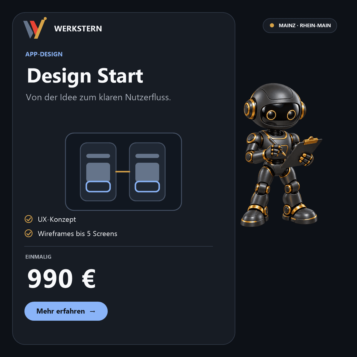 Werkstern Produktbild: App-Design Start – 990 €