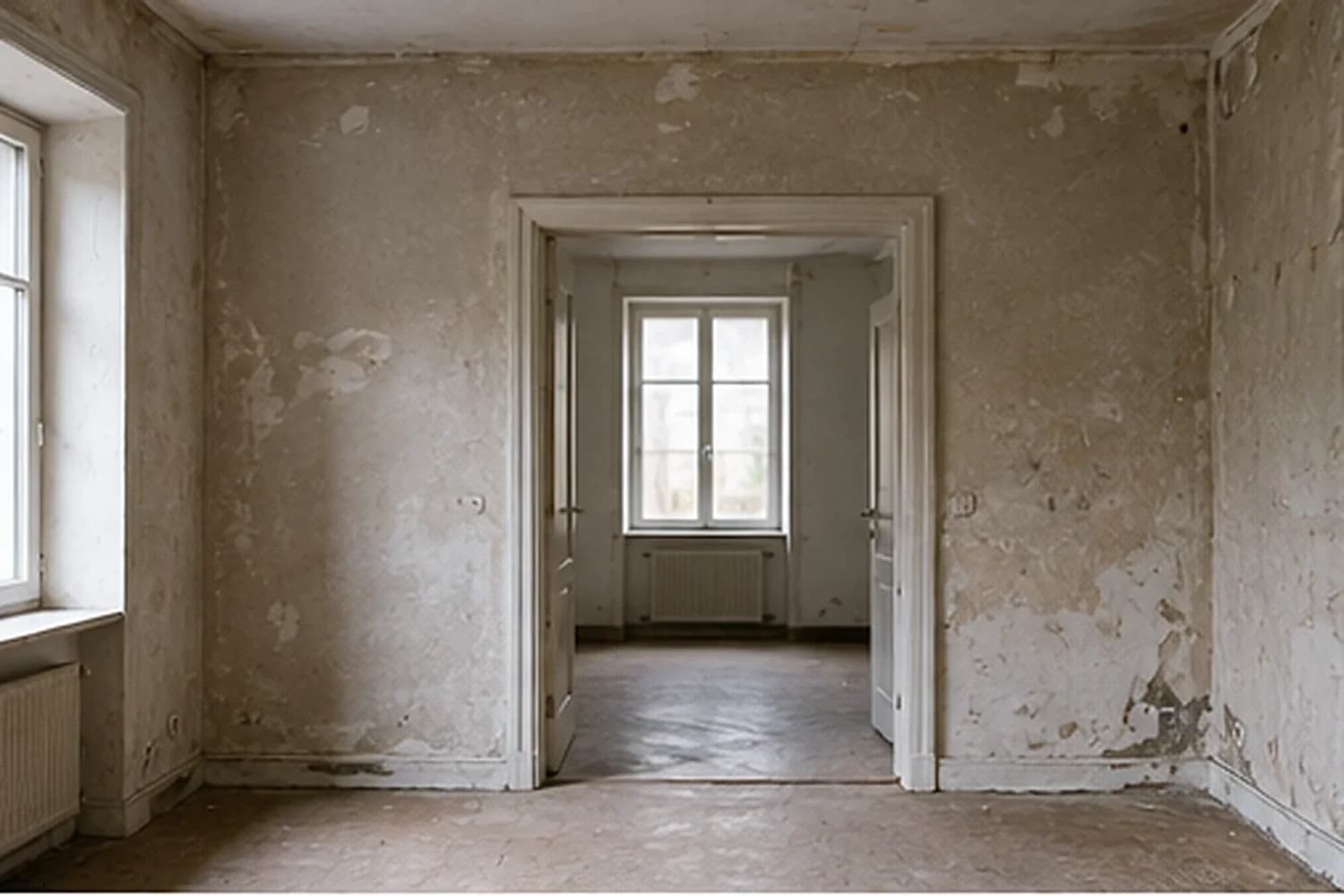 Innenraum vor der handwerklichen Überarbeitung